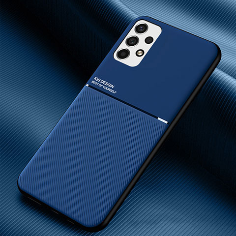 Funda Silicona Carcasa Ultrafina Goma con Magnetico para Samsung Galaxy A53 5G Azul