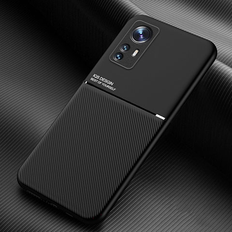 Funda Silicona Carcasa Ultrafina Goma con Magnetico para Xiaomi Mi 12S 5G Negro