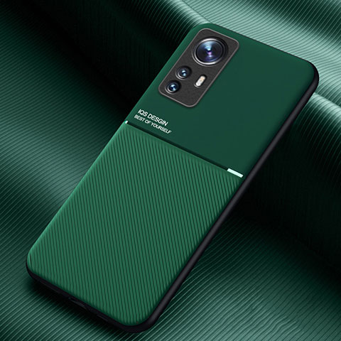 Funda Silicona Carcasa Ultrafina Goma con Magnetico para Xiaomi Mi 12S 5G Verde