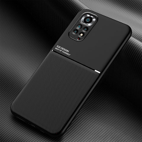 Funda Silicona Carcasa Ultrafina Goma con Magnetico para Xiaomi Redmi Note 11 4G (2022) Negro