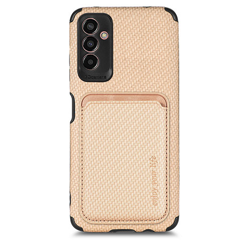 Funda Silicona Carcasa Ultrafina Goma con Magnetico S01D para Samsung Galaxy M13 5G Oro