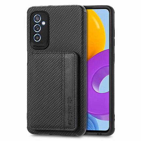 Funda Silicona Carcasa Ultrafina Goma con Magnetico S01D para Samsung Galaxy M52 5G Negro