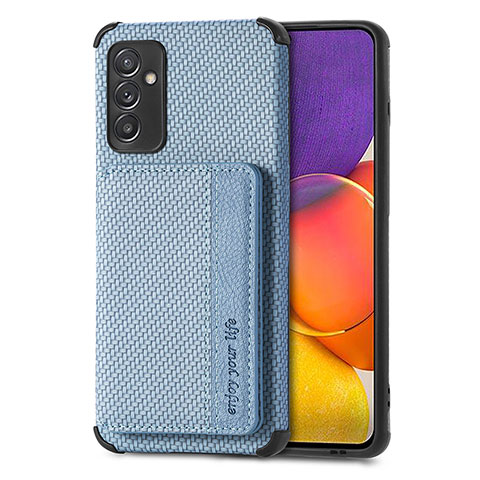 Funda Silicona Carcasa Ultrafina Goma con Magnetico S01D para Samsung Galaxy Quantum2 5G Azul