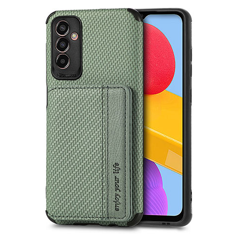 Funda Silicona Carcasa Ultrafina Goma con Magnetico S02D para Samsung Galaxy M13 5G Verde