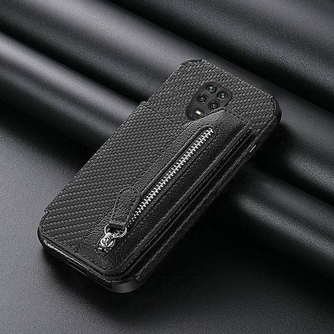Funda Silicona Carcasa Ultrafina Goma con Magnetico S02D para Xiaomi Redmi Note 9S Negro