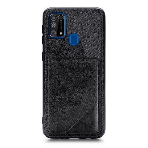 Funda Silicona Carcasa Ultrafina Goma con Magnetico S03D para Samsung Galaxy M31 Prime Edition Negro