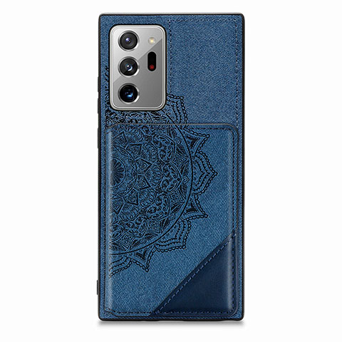 Funda Silicona Carcasa Ultrafina Goma con Magnetico S03D para Samsung Galaxy Note 20 Ultra 5G Azul