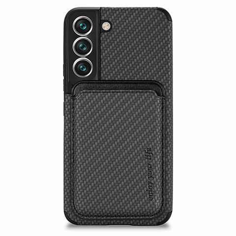 Funda Silicona Carcasa Ultrafina Goma con Magnetico S04D para Samsung Galaxy S21 FE 5G Negro