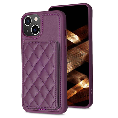 Funda Silicona Carcasa Ultrafina Goma con Magnetico S10D para Apple iPhone 13 Morado