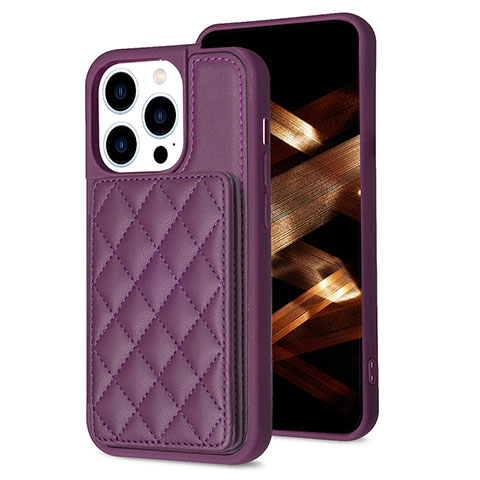 Funda Silicona Carcasa Ultrafina Goma con Magnetico S10D para Apple iPhone 14 Pro Morado