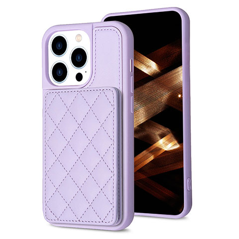 Funda Silicona Carcasa Ultrafina Goma con Magnetico S10D para Apple iPhone 14 Pro Purpura Claro