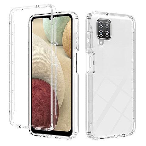 Funda Silicona Carcasa Ultrafina Transparente Goma Frontal y Trasera 360 Grados Gradiente YB2 para Samsung Galaxy M12 Claro