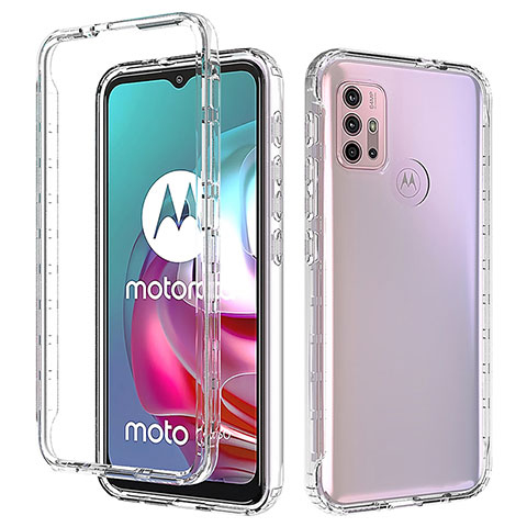 Funda Silicona Carcasa Ultrafina Transparente Goma Frontal y Trasera 360 Grados para Motorola Moto G10 Power Claro