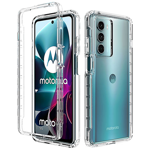 Funda Silicona Carcasa Ultrafina Transparente Goma Frontal y Trasera 360 Grados para Motorola Moto G200 5G Claro