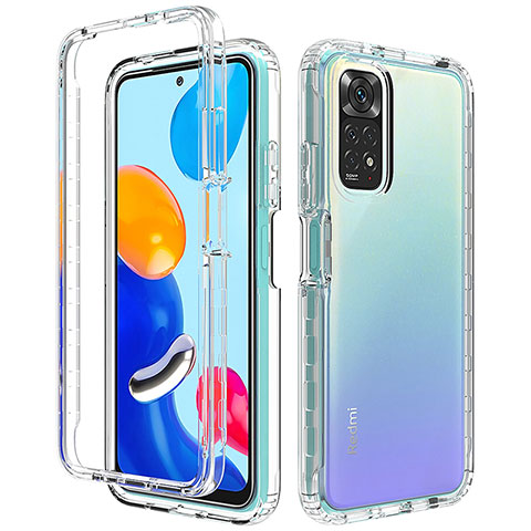 Funda Silicona Carcasa Ultrafina Transparente Goma Frontal y Trasera 360 Grados para Xiaomi Redmi Note 11 4G (2022) Claro