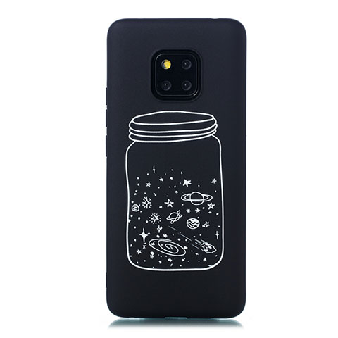 Funda Silicona Gel Goma Estrellado Carcasa para Huawei Mate 20 Pro Blanco