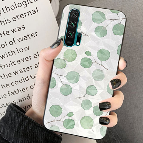 Funda Silicona Gel Goma Flores Carcasa K03 para Huawei Honor 20 Pro Multicolor