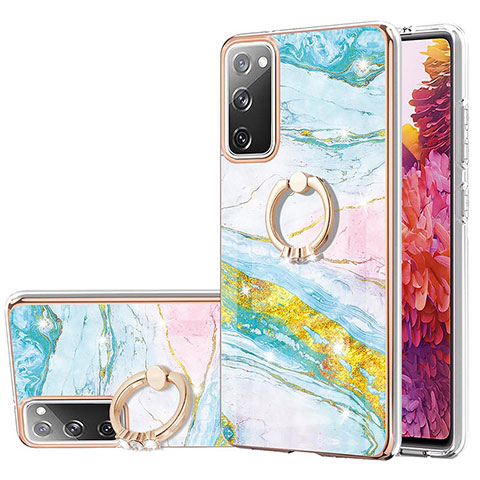 Funda Silicona Gel Goma Patron de Moda Carcasa con Anillo de dedo Soporte Y05B para Samsung Galaxy S20 Lite 5G Vistoso