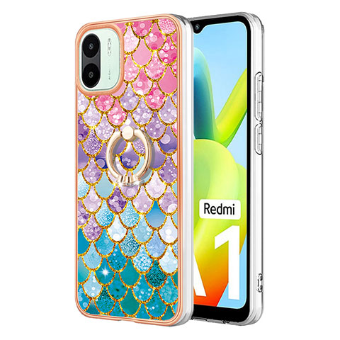 Funda Silicona Gel Goma Patron de Moda Carcasa con Anillo de dedo Soporte YB3 para Xiaomi Redmi A1 Vistoso