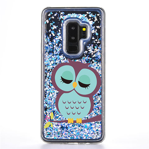 Funda Silicona Gel Goma Patron de Moda Carcasa K01 para Samsung Galaxy S9 Plus Azul