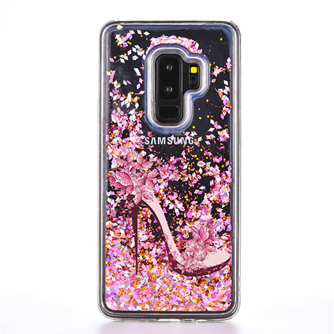 Funda Silicona Gel Goma Patron de Moda Carcasa K01 para Samsung Galaxy S9 Plus Oro Rosa