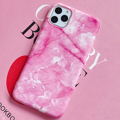 Funda Silicona Gel Goma Patron de Moda Carcasa S02 para Apple iPhone 11 Pro Rosa