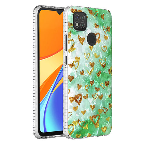 Funda Silicona Gel Goma Patron de Moda Carcasa Y04B para Xiaomi POCO C3 Verde