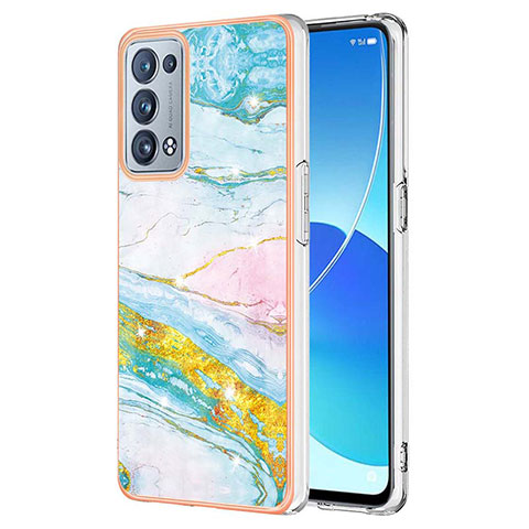 Funda Silicona Gel Goma Patron de Moda Carcasa Y05B para Oppo Reno6 Pro+ Plus 5G Vistoso