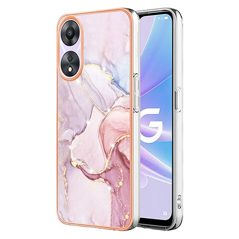 Funda Silicona Gel Goma Patron de Moda Carcasa YB5 para Oppo A78 5G Rosa