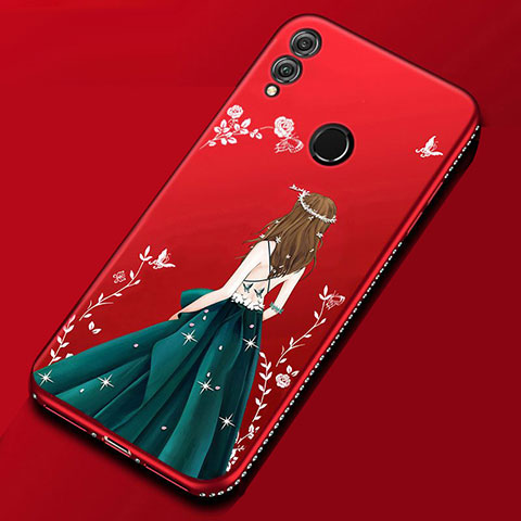 Funda Silicona Gel Goma Vestido de Novia Carcasa para Huawei Honor 8X Multicolor