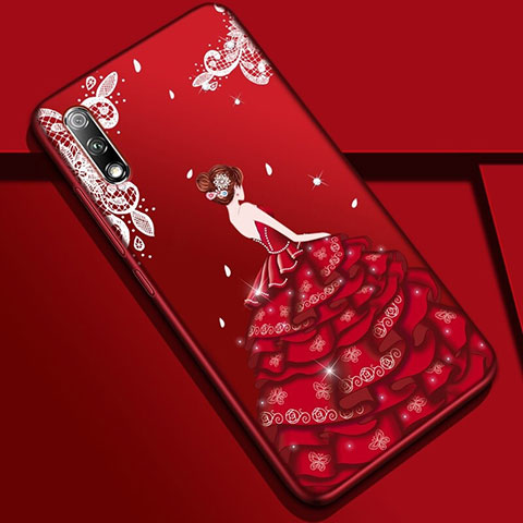 Funda Silicona Gel Goma Vestido de Novia Carcasa para Huawei Honor 9X Vistoso