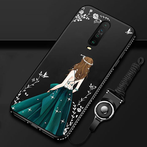 Funda Silicona Gel Goma Vestido de Novia Carcasa para Xiaomi Poco X2 Verde