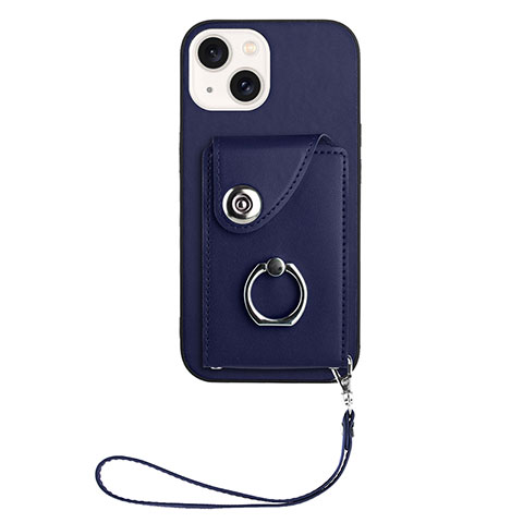 Funda Silicona Goma de Cuero Carcasa BF1 para Apple iPhone 14 Azul