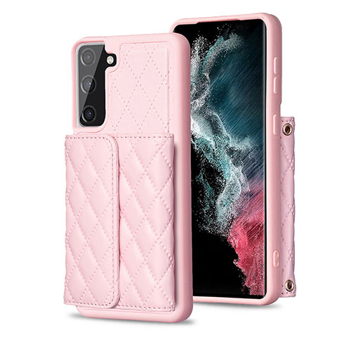 Funda Silicona Goma de Cuero Carcasa BF5 para Samsung Galaxy S21 FE 5G Oro Rosa