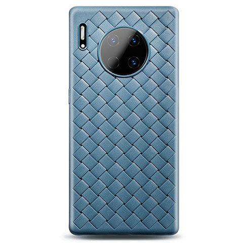 Funda Silicona Goma de Cuero Carcasa D01 para Huawei Mate 30 Azul Cielo