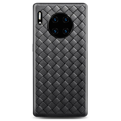 Funda Silicona Goma de Cuero Carcasa D01 para Huawei Mate 30E Pro 5G Negro