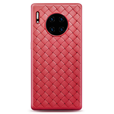 Funda Silicona Goma de Cuero Carcasa D01 para Huawei Mate 30E Pro 5G Rojo