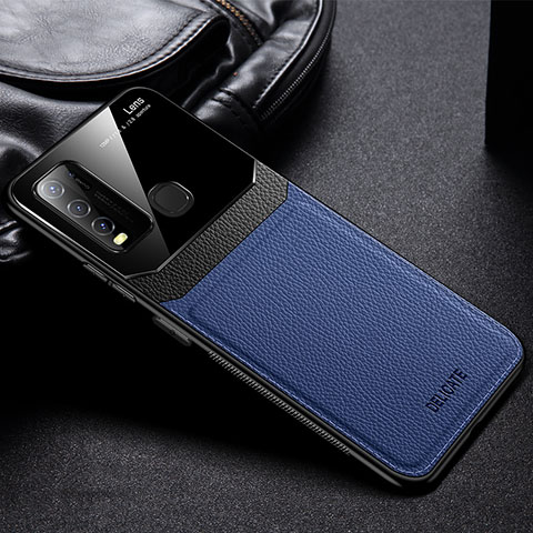 Funda Silicona Goma de Cuero Carcasa FL1 para Vivo Y50 Azul