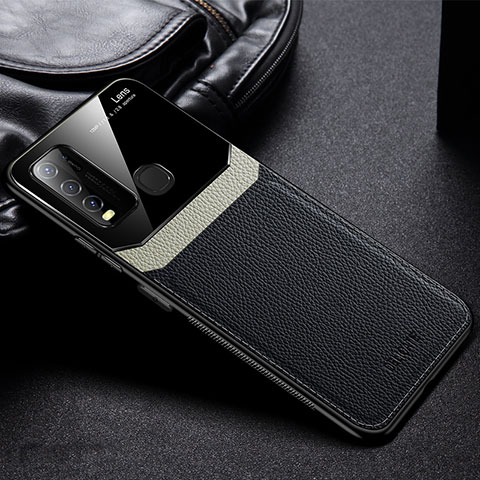 Funda Silicona Goma de Cuero Carcasa FL1 para Vivo Y50 Negro