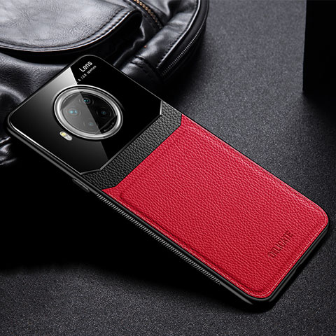 Funda Silicona Goma de Cuero Carcasa FL1 para Xiaomi Mi 10T Lite 5G Rojo
