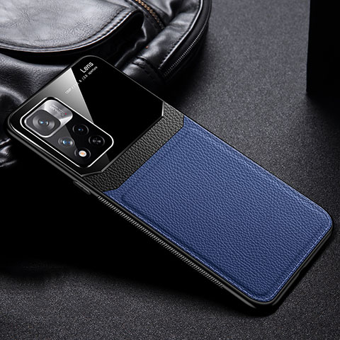 Funda Silicona Goma de Cuero Carcasa FL1 para Xiaomi Mi 11i 5G (2022) Azul