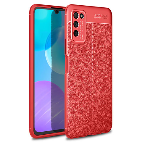 Funda Silicona Goma de Cuero Carcasa H01 para Huawei Honor 30 Lite 5G Rojo