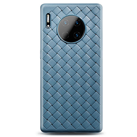 Funda Silicona Goma de Cuero Carcasa H01 para Huawei Mate 30 Azul Cielo