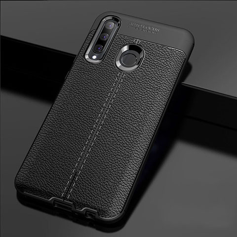 Funda Silicona Goma de Cuero Carcasa H02 para Huawei Honor 20E Negro