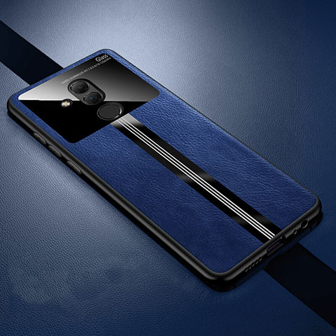 Funda Silicona Goma de Cuero Carcasa H02 para Huawei Mate 20 Lite Azul