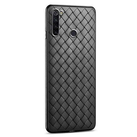 Funda Silicona Goma de Cuero Carcasa H02 para Xiaomi Redmi Note 8 (2021) Negro