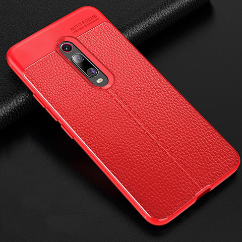 Funda Silicona Goma de Cuero Carcasa H03 para Xiaomi Redmi K20 Pro Rojo