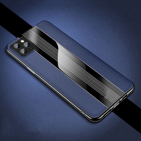 Funda Silicona Goma de Cuero Carcasa H05 para Apple iPhone 11 Pro Max Azul