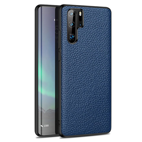 Funda Silicona Goma de Cuero Carcasa H05 para Huawei P30 Pro New Edition Azul