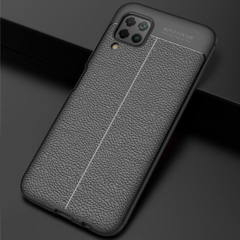 Funda Silicona Goma de Cuero Carcasa H06 para Huawei Nova 7i Negro